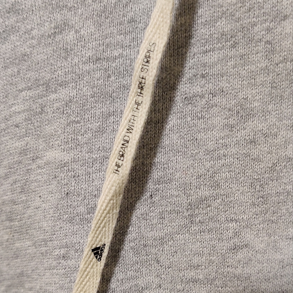 NEW Adidas Light Grey Hoodie - Picture 7 of 8